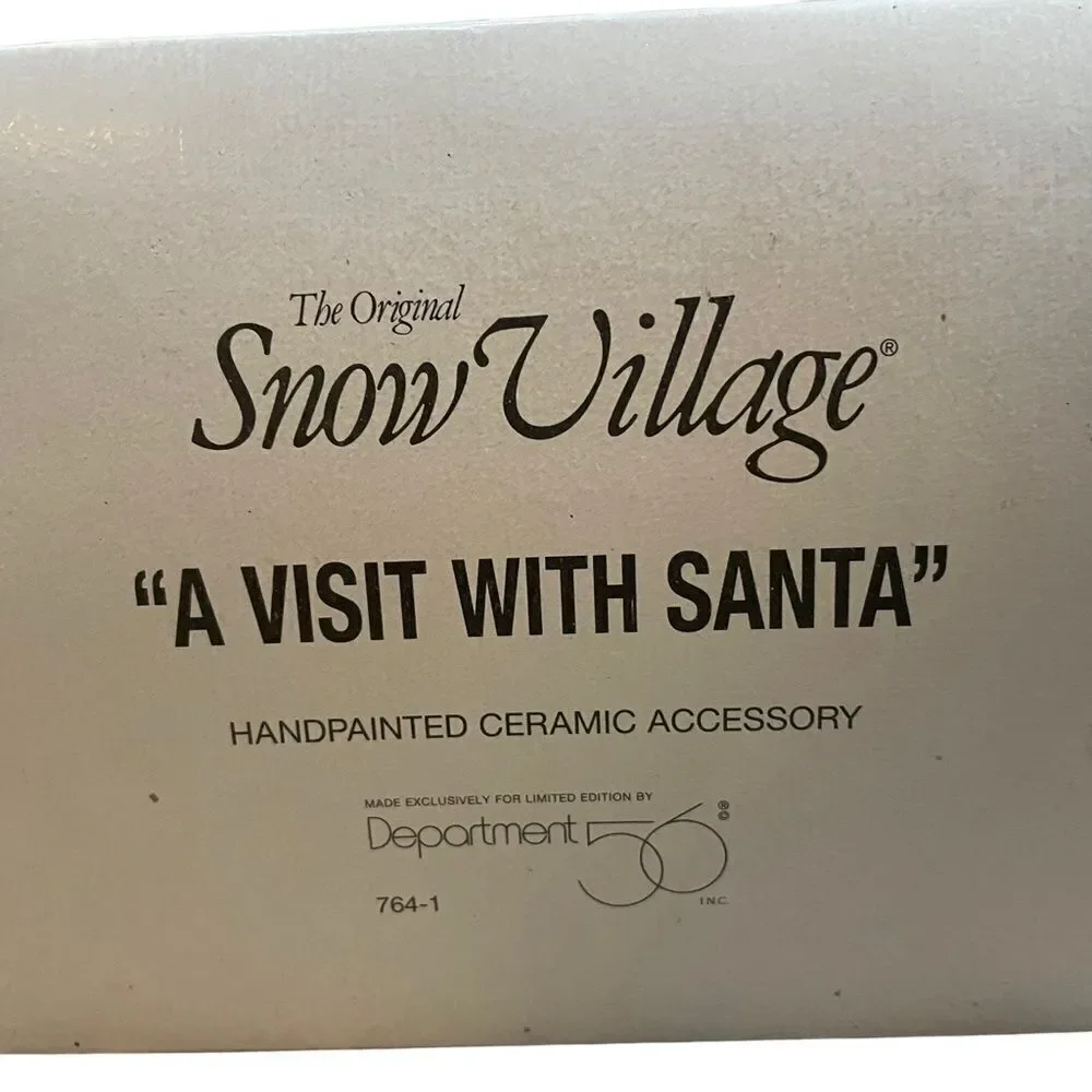 A‎ VISIT WITH SANTA by DEPT 56